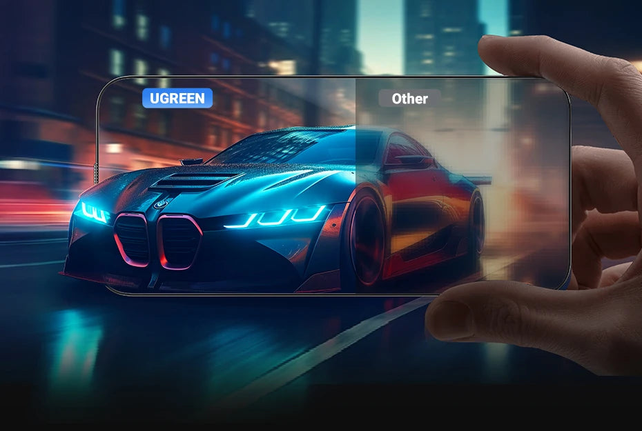 UGREEN 2pcs for iPhone 16 Pro Max Glass Screen Protectors for iPhone 16 Plus Tempered Glass for iPhone 15 14 13 12 HD Film 16pro