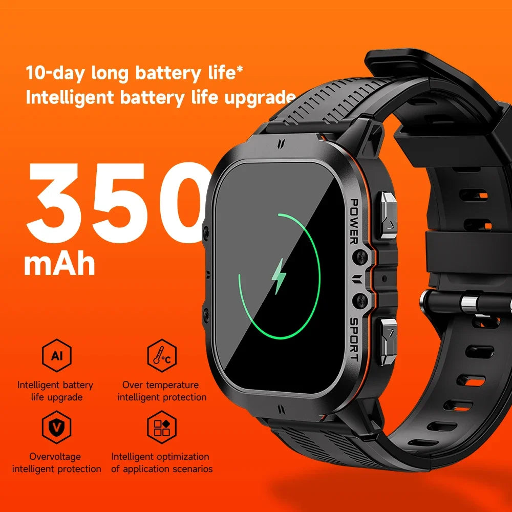 OUKITEL Smart Watch BT20 Sport SmartWatch BT5.2 350mAh 1.96