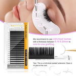 NAGARAKU Classic Mix Eyelash Extensions 16rows/Case 7~15mm Premium Natural Soft Individual Faux Mink Supplies Makeup Cilios