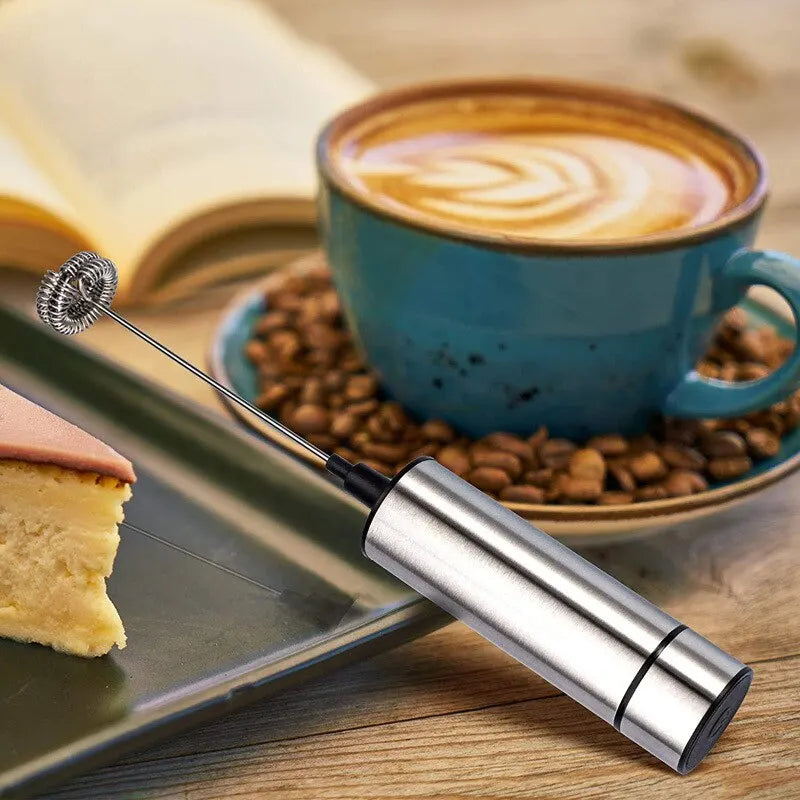 Electric Milk Frother Kitchen Drink Foamer Mixer Stirrer Coffee Cappuccino Creamer Whisk Frothy Blend Egg Beater