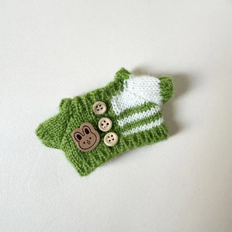 17cm Toy Doll Clothes for Labalbu Accessories Luxury Backpack New Original Clothing for Labbubu Sweater Outfit Mini Cute Bag Hat