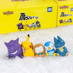 Pokemon Figure Toys Fuecoco Mew Gengar Sylveon Sprigatito 4-6pcs PVC Model Dolls Cute Small Desktop Decoration Gifts With Box