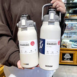 Tumbler Thermo Bottle Large Capacity With Straw Stainless Steel Thermal Water Bottle Cold and Hot Thermos Cup Vacuum Flask Gym