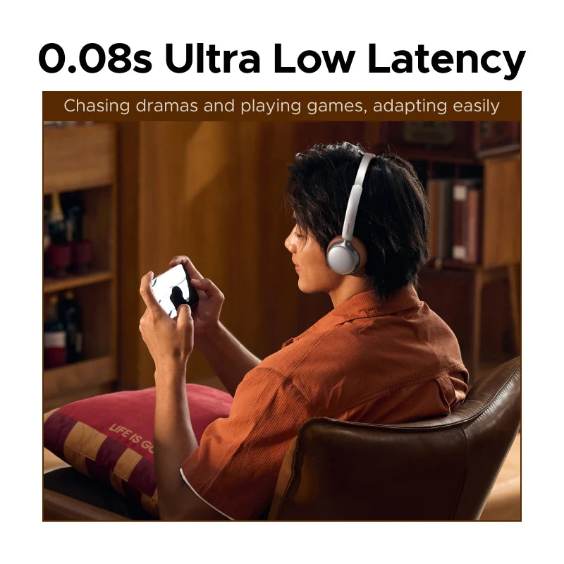 UGREEN Studio Plus 25dB ANC Active Noise Cancelling Headphones Wireless Over Ear Bluetooth Earphones, 3D Spatial Audio