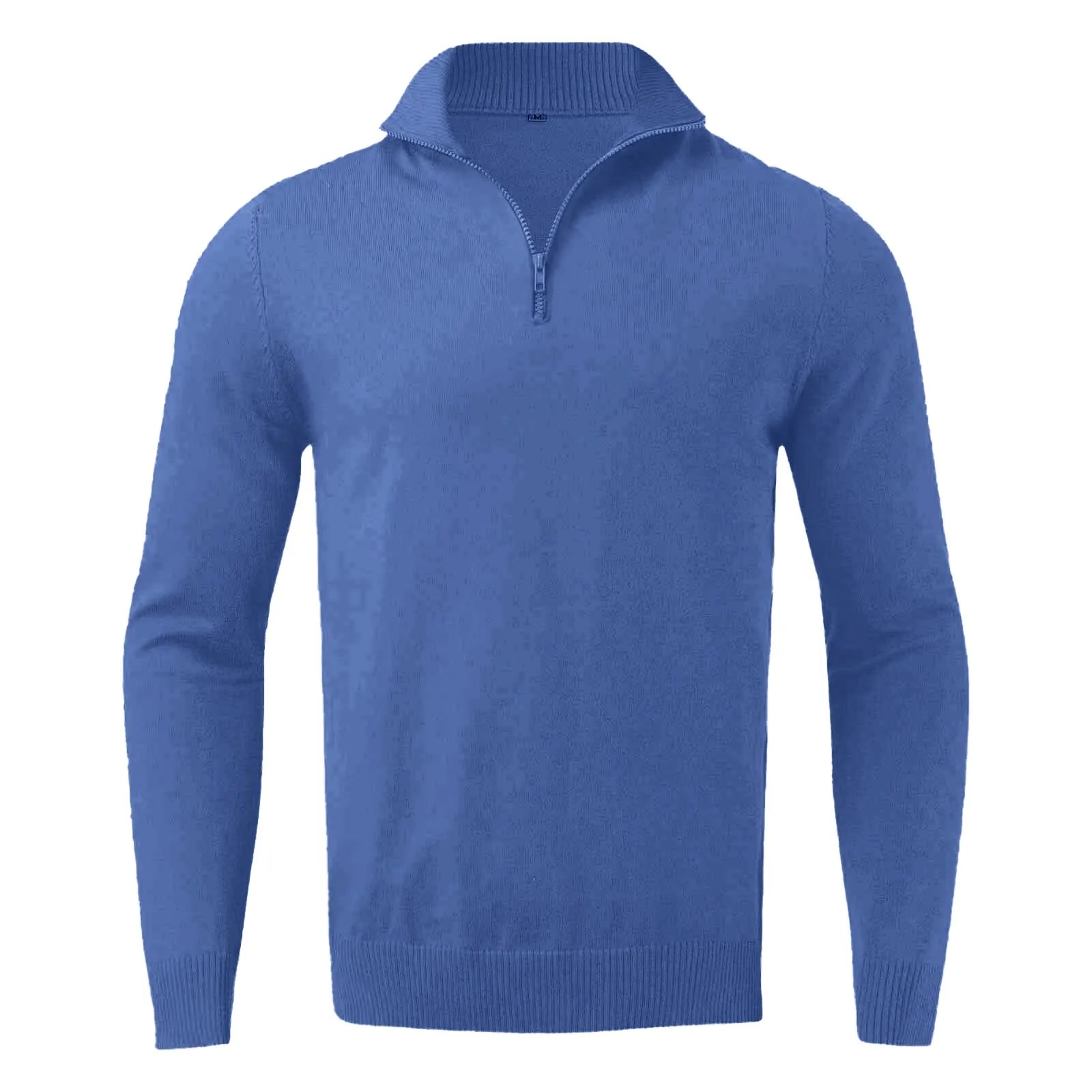 Sweaters For Men Clearance Casual Simple Bottom Sweater Solid Color Warm Knit Half Zip Long Sleeve Sweater Nuevo En SuéTeres