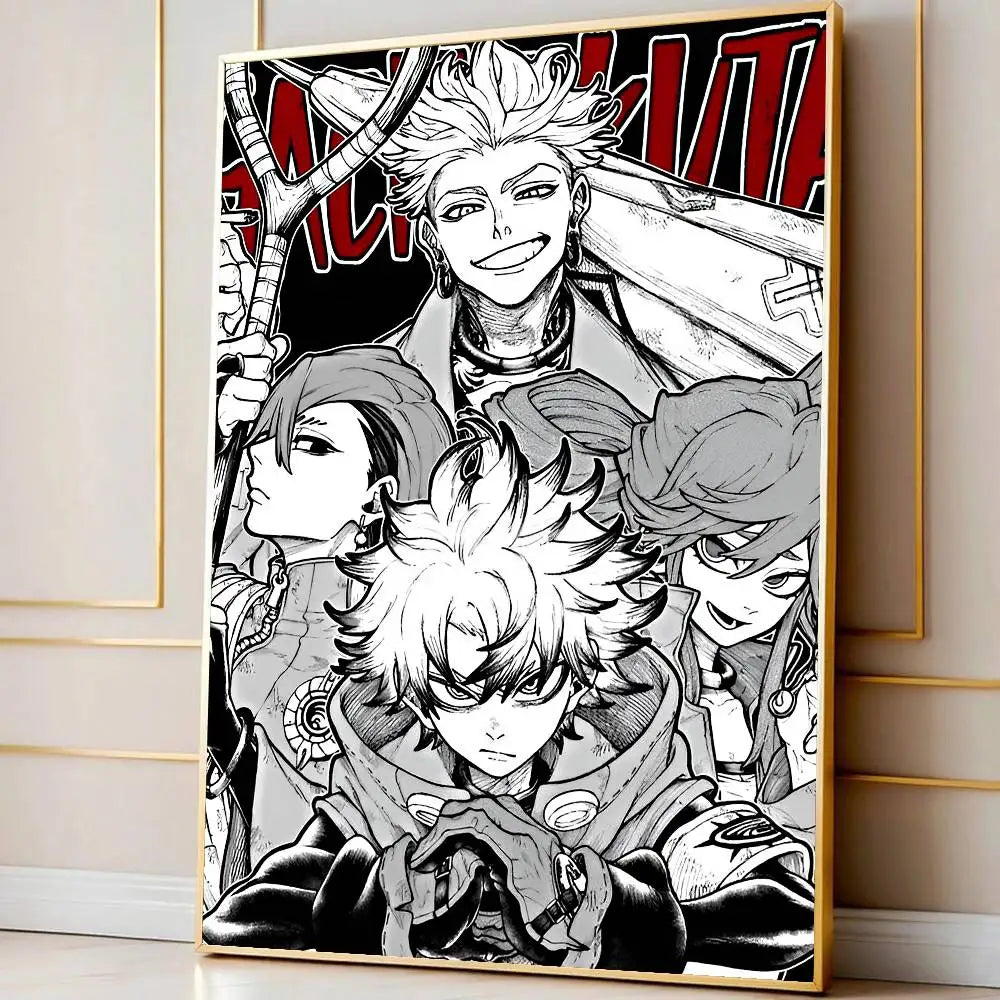 Hot Cool Anime G-Gachiakuta Poster Modern Waterproof HD Wall Art Decal Self-Adhesive Aesthetic Decor For Home Living Room Bedroo