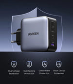 UGREEN 200W Travel GaN Charger PD 3.1 140W QC4.0 3.0 Quick Charge For Macbook Pro Laptops iPhone 17 16 Samsung S25 Xiaomi Tablet