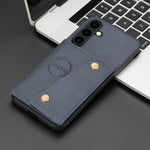 Card Holder Leather Case for Samsung Galaxy S25 Ultra S24 FE S23 S22 Ultra S21 S20 FE S10 Plus 5G Wallet Phone Cover Etui Coque