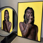 O-OsamaSon Stil Slime RAPPER Poster HD home decor sticky wall waterproof home living room bar aesthetic decor