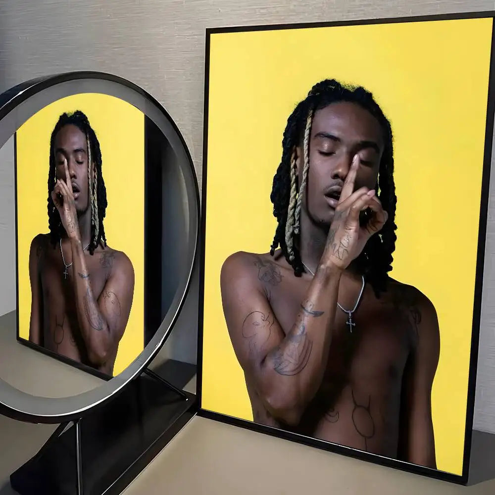 O-OsamaSon Stil Slime RAPPER Poster HD home decor sticky wall waterproof home living room bar aesthetic decor