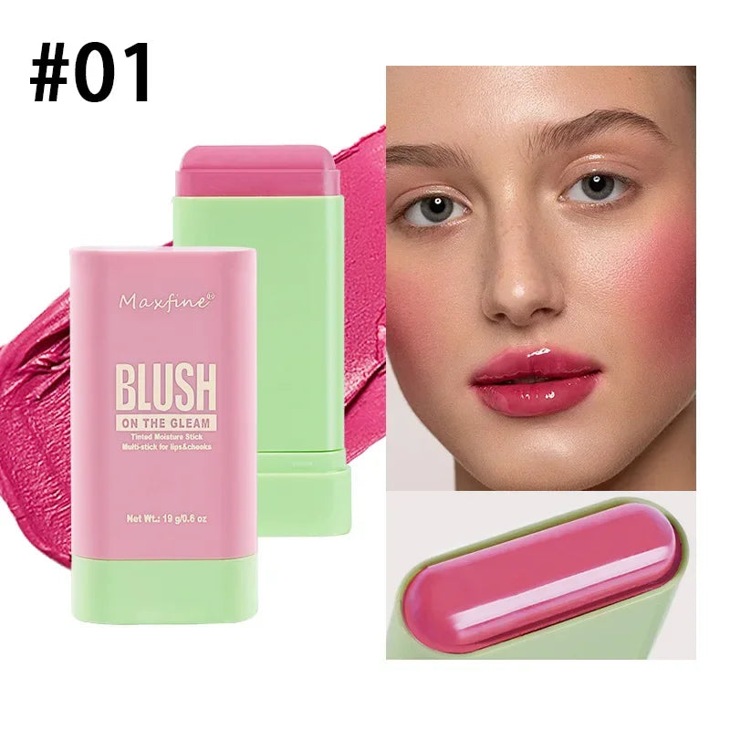 Make Up Multi Functional Blush Stick Easy Color Rouge Blusher Cream Waterproof High Color Rendering Brightening Skin Tone Hot