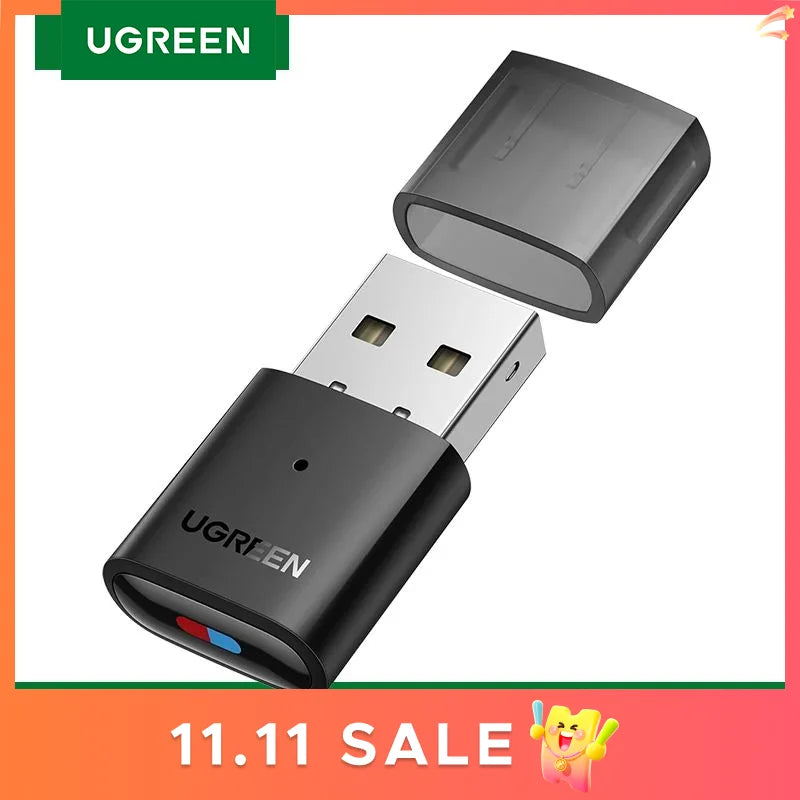 UGREEN USB Bluetooth 5.0 Transmitter Audio Adapter For Airpods PC Computer PS4 Pro Nintendo Switch Bluetooth Adapter TV Mode