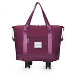 Travel Bag Backpack Large Capacity Disassembly Universal Wheel Storage Bag Luggage  Portable Double-layer Checked Bag with Wheel