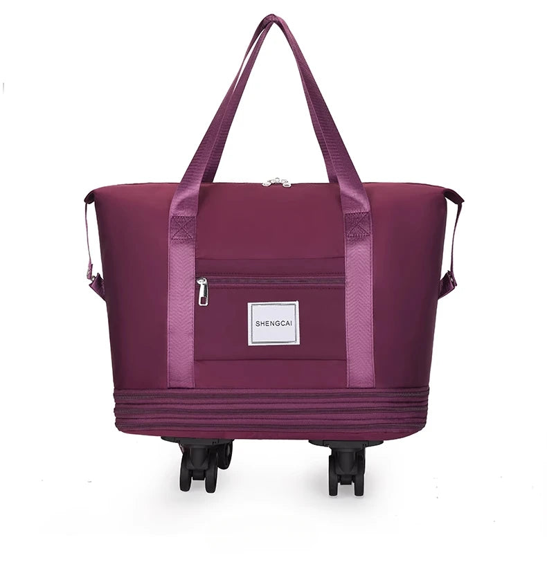 Travel Bag Backpack Large Capacity Disassembly Universal Wheel Storage Bag Luggage  Portable Double-layer Checked Bag with Wheel