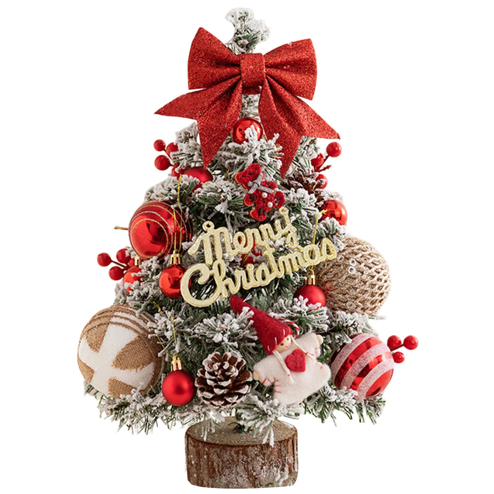 45cm Glitter Tabletop Mini Christmas Tree Add Atmospheres Xmas Tree Decor For Bedroom Home Party Office Home Desktop Ornaments