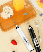 TINSOL Mini Portable Blender Electric Milk Frother Handheld Egg Beater USB Rechargeable Coffee Frother Kitchen Mixer