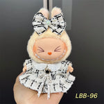Cute Mini Plush Doll Clothes for 17cm Labubu Many Kinds of Overalls Clothes Accessories
