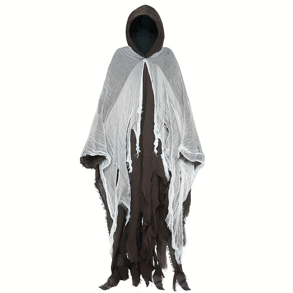 Halloween Cloak Skeleton Clothes Mask Ghost House Chamber Of Secrets Dressing Up Zombies Costume Props Halloween Gift