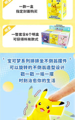 Original Pokemon Anime Figures Pikachu Gengar Sprigatito Sylveon Quaxly Fuecoco Tumbler Toys PVC Model Kawaii Collect Kid Dolls