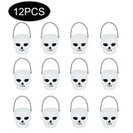 Halloween Witch Cauldron Decoration,Mini Black Plastic Witches Cauldron,Pumpkin Treat Bucket,Candy Basket,Trick Or Treat