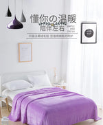 2025 new solid color simple plush blanket multi-functional Farley plush thickened warm blanket