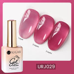 UR SUGAR 15ml Blood Red Jelly Gel Nail Polish Translucent Color Crystal Nude Gel Nail Art Varnish For Fall Winter Manicure
