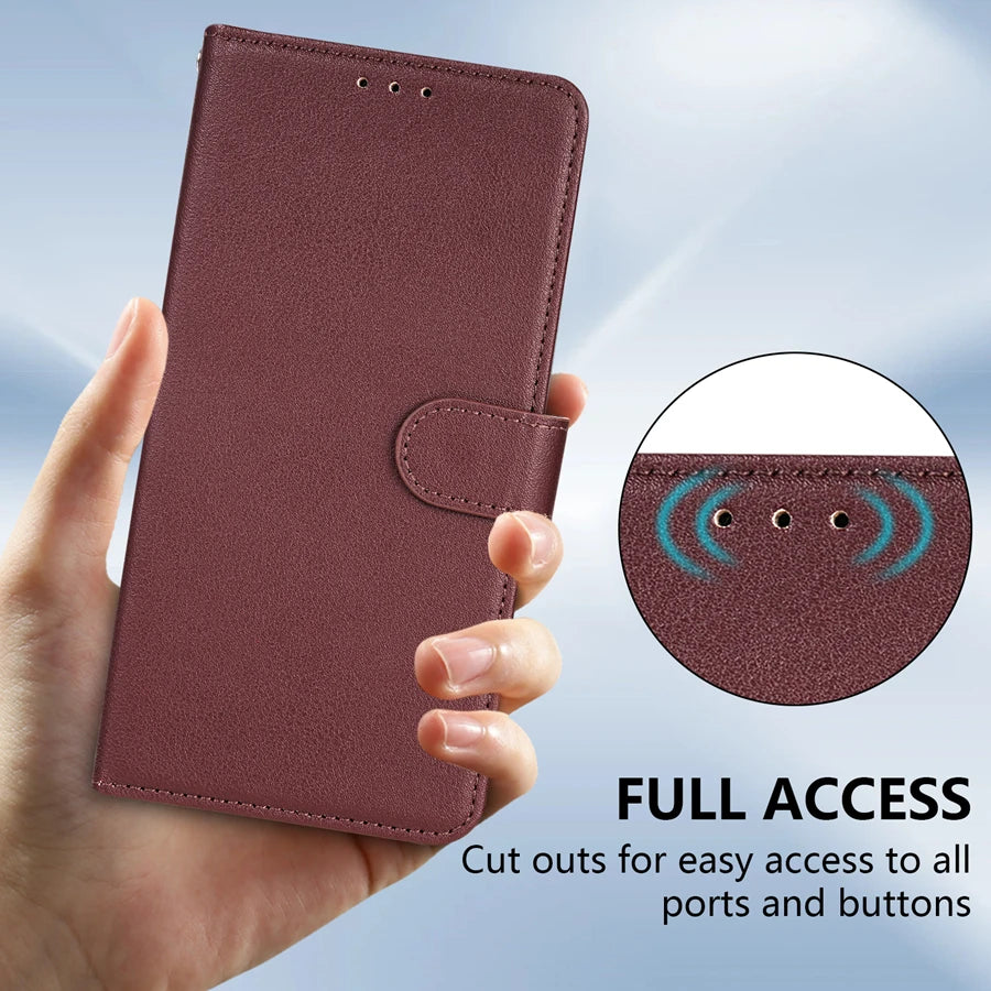 Wallet Flip Leather Case For For Samsung Galaxy A05s A06 A07 A12 A13 A14 A15 A16 A17 A24 A26 A34 A35 A36 A52 A53 A54 A55 A56