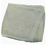Personalized Kid Name Baby Blanket Embroidered Newborn Stroller Swaddle Breathable Cotton Knitted Bedding