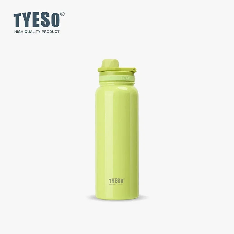 Tyeso Thermos Bottle Portable Sport Vacuum Flask Travel Stainless Steel Thermal Water Bottle Keeps Cold and Heat Thermal Mug