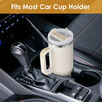 1200ml Stainless Steel Insulated Straw Water Bottle Thermal Coffee Car Cup 40oz Cold Hot Mug Vacuum Flask with Handle for Travel