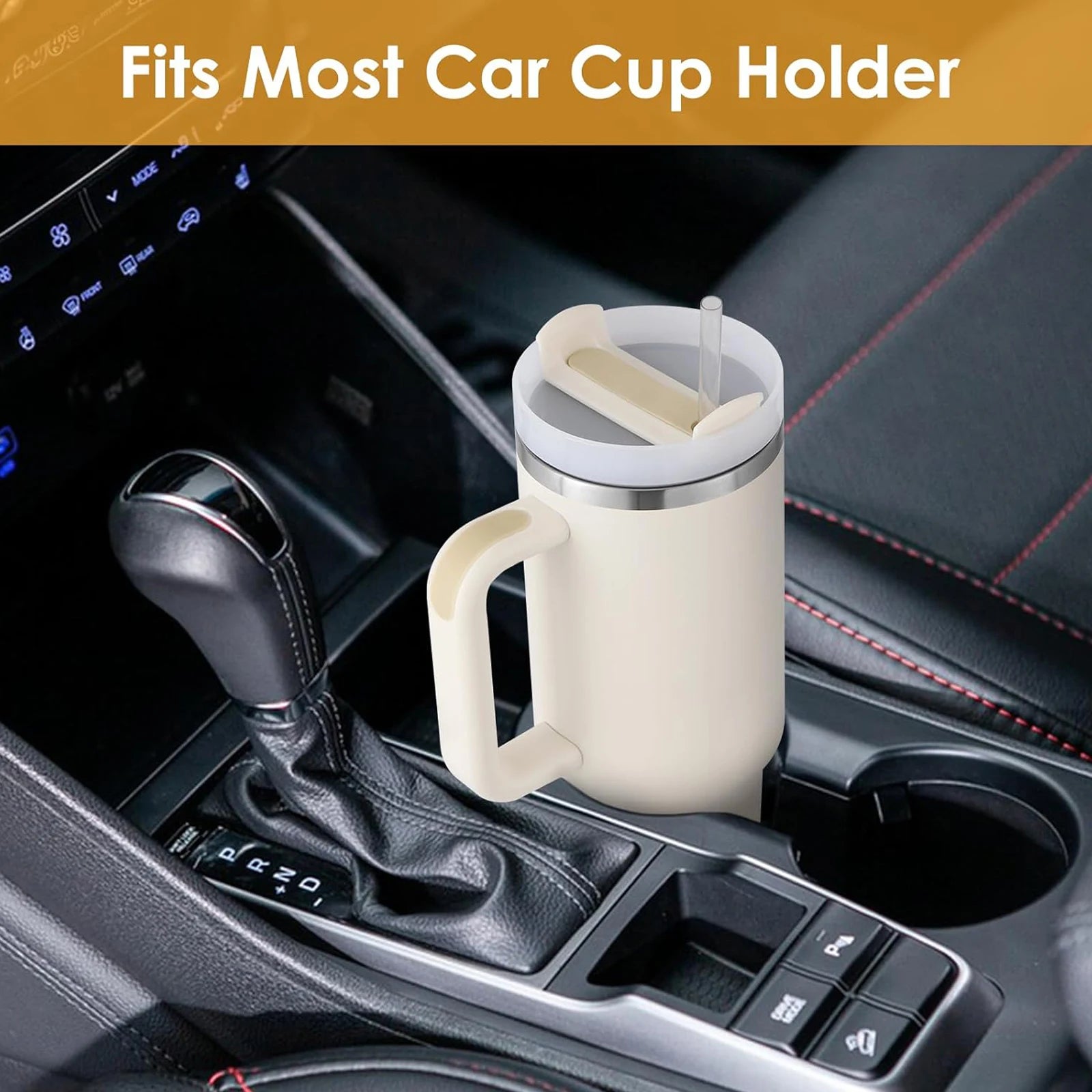 1200ml Stainless Steel Insulated Straw Water Bottle Thermal Coffee Car Cup 40oz Cold Hot Mug Vacuum Flask with Handle for Travel