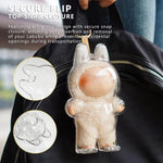 Transparent Cover For LABUBU Clear Macaron Protector Case Dust Sitting Case Popmart Bubble Mart Doll Accessories
