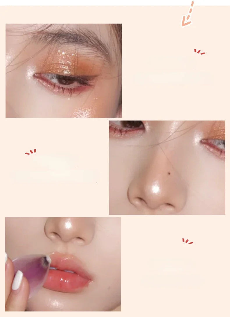 Glitter Eyeshadow Pen Pearlescent Matte Diamond Eyeliner Pen Waterproof Highlight Brighten Silkworm Makeup Pencil Shiny Eyelids