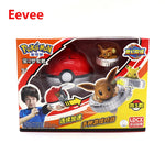 Genuine Pokemon Toys Ball Battle Gyro Pikachu Charmander Squirtle Mew Action Figure Model Pokeball Birthday Gift For Childre