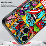 Case for iPhone 16 15 Plus 11 12 13 14 Pro Max 12 Mini 7 8 XR XS 15Pro 16e Funda Phone Cover Marvel Cartoon Comics