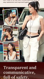 ROSESELSA Distant Mountain Retro Over Ear HiFi Headsets OOTD Vintage Metal Wired Headphones with MMCX 3.5mm Plug