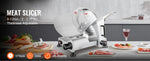 SucceBuy 10" 12" Commercial Meat Slicer Electric Deli Food Slicer Carbon Steel Blade Electric Food Slicer  for Commercial Home