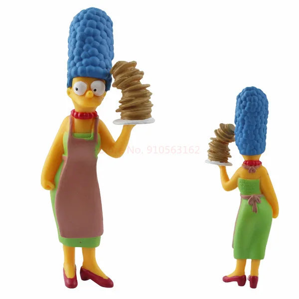 14pcs Disney Simpsons Cartoon Action Figure Toys Funny Homer Marge Bart Mini Figurines PVC Doll Model Children Toy Birthday Gift
