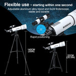 BOSSDUN 40070 Telescope w/Phone Adapter & Sturdy Tripod - 70mm Aperture for Stargazing, Birding, Beginners, Portable Scope