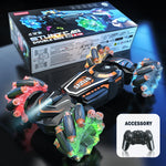 4WD RC stunt car rotation drift 2.4G wireless remote control car children's and boys sound and light toy car