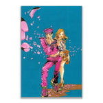 Anime JOJO Bizarre Adventure Retro Poster Canvas Wall Art Printing Waterproof Home Living Bed Room Bar Hallway Aesthetic Decor