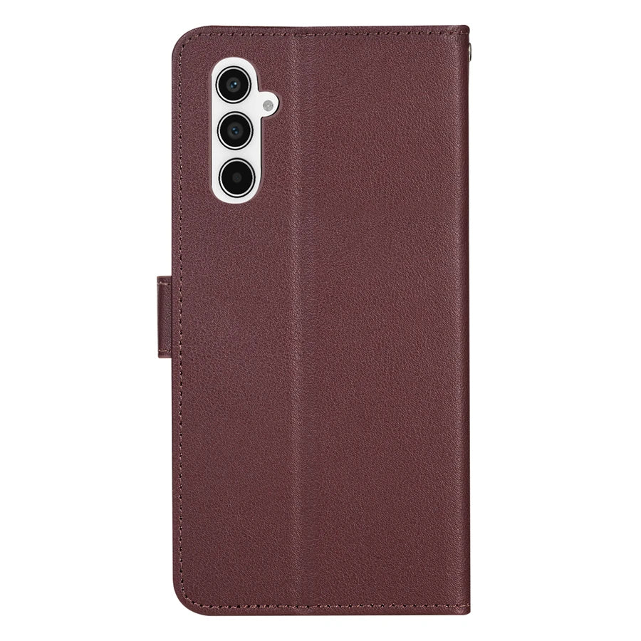 Wallet Flip Leather Case For For Samsung Galaxy A05s A06 A07 A12 A13 A14 A15 A16 A17 A24 A26 A34 A35 A36 A52 A53 A54 A55 A56