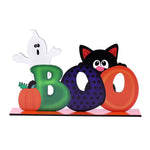 Halloween Spoky Letter Wooden Decor Festival Atmosphere Layout Tabletop Halloween Cartoon Decor Party Supplies Ornaments