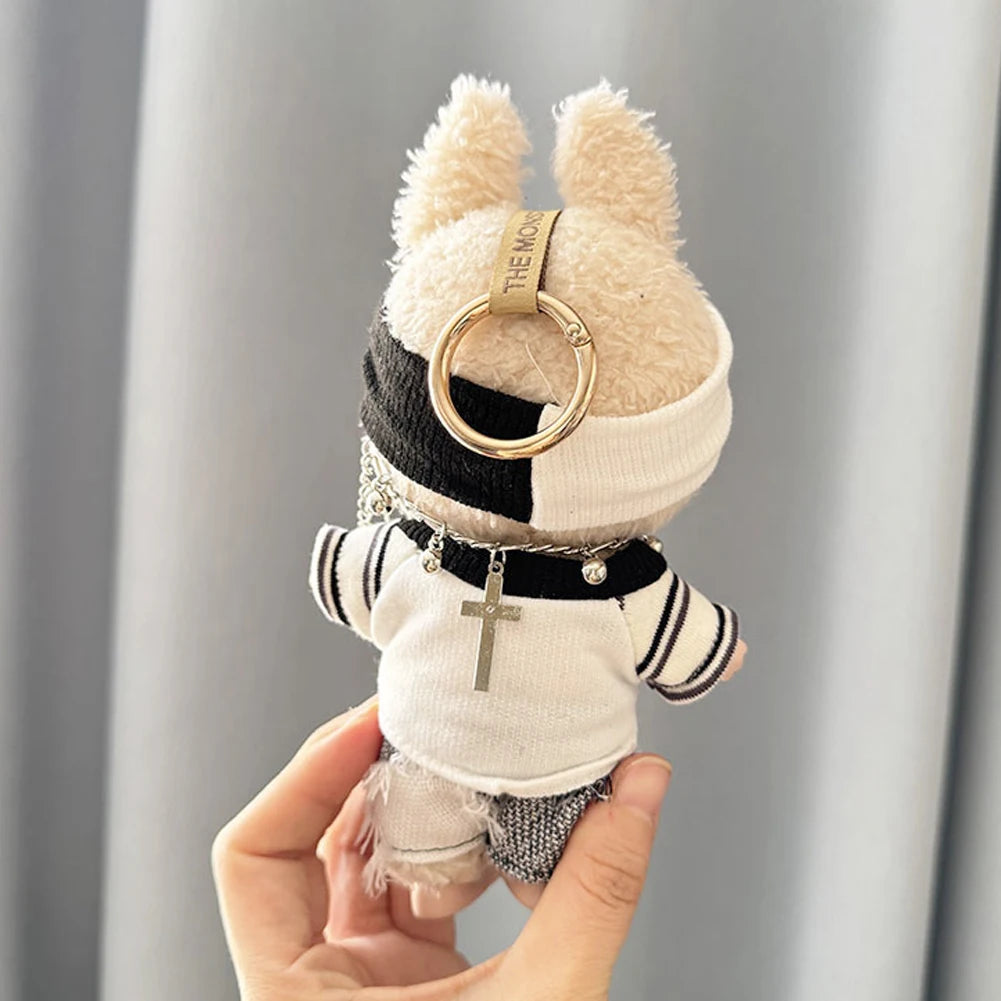 For 17cm Labubu I II Idol Dolls Cute Mini Plush Doll'S Clothes for Korea Kpop Exo Idol Dolls DIY Accessories Gifts New Style