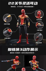 ZD Toy Spider Man No Way Home Marvel legends 1/10 Peter Parker Gold Black Red Model Action Figure Adult Collectible Toy