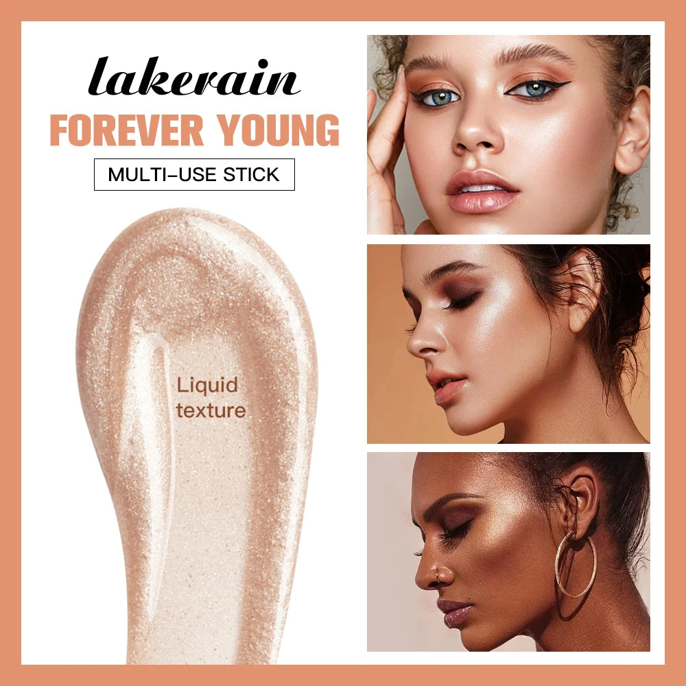 New Cream Bronzer Contour Blusher Beauty Wand Highlighter Blush With Cushion Liquid Face Bronzer Wand Stick Applicator Makeup