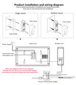 720P Video Doorbell 7‘’ Color Screen Home IntercomHigh-Definition Intelligent Night Vision Electronic Access Control System