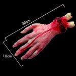 Halloween Horror Props Bloody Hand Haunted House Party Decoration Scary Fake Hand Finger Leg Foot Brain Heart Halloween Supplies