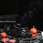 Plastic Halloween Decoration Mist Smoke Fog Skull Jar Party Prop Witch Barrels Halloween Cauldron