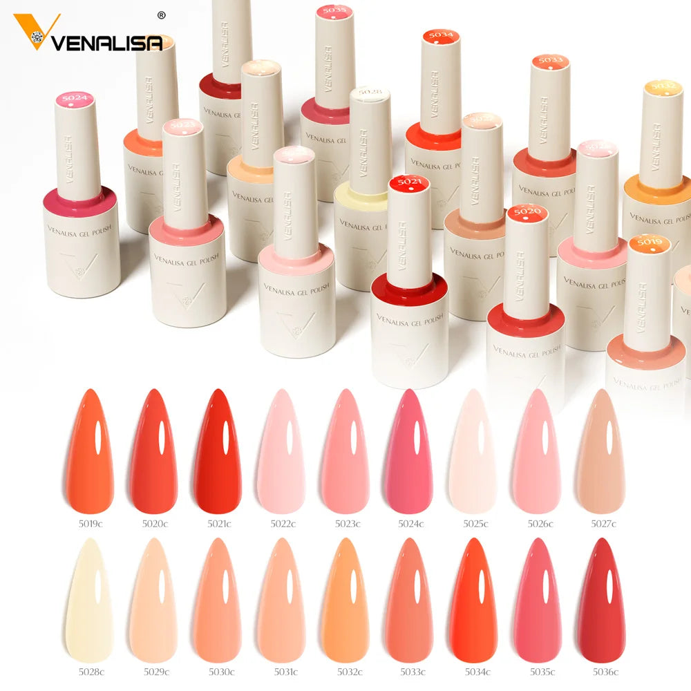 VENALISA New Formula Nail Gel Polish Hema TPO Free Gel Varnish Summer Nails Gorgeous Color Collection Semi Permanent 10ml Vegan